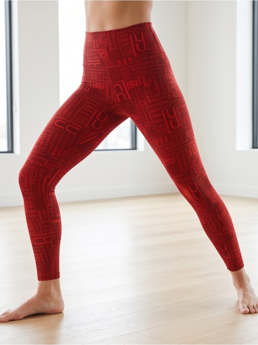 lululemon athletica Red Graphic High-Rise Leggings - Picture 4 of 9